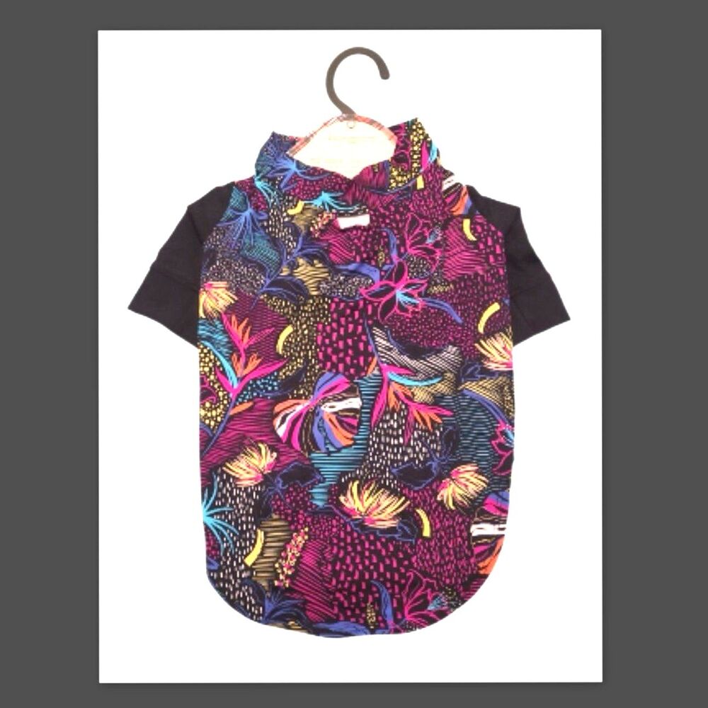 Barkley & Finn - Dog - 1 Piece  - Black/Multi Color Swimsuit - Medium - New